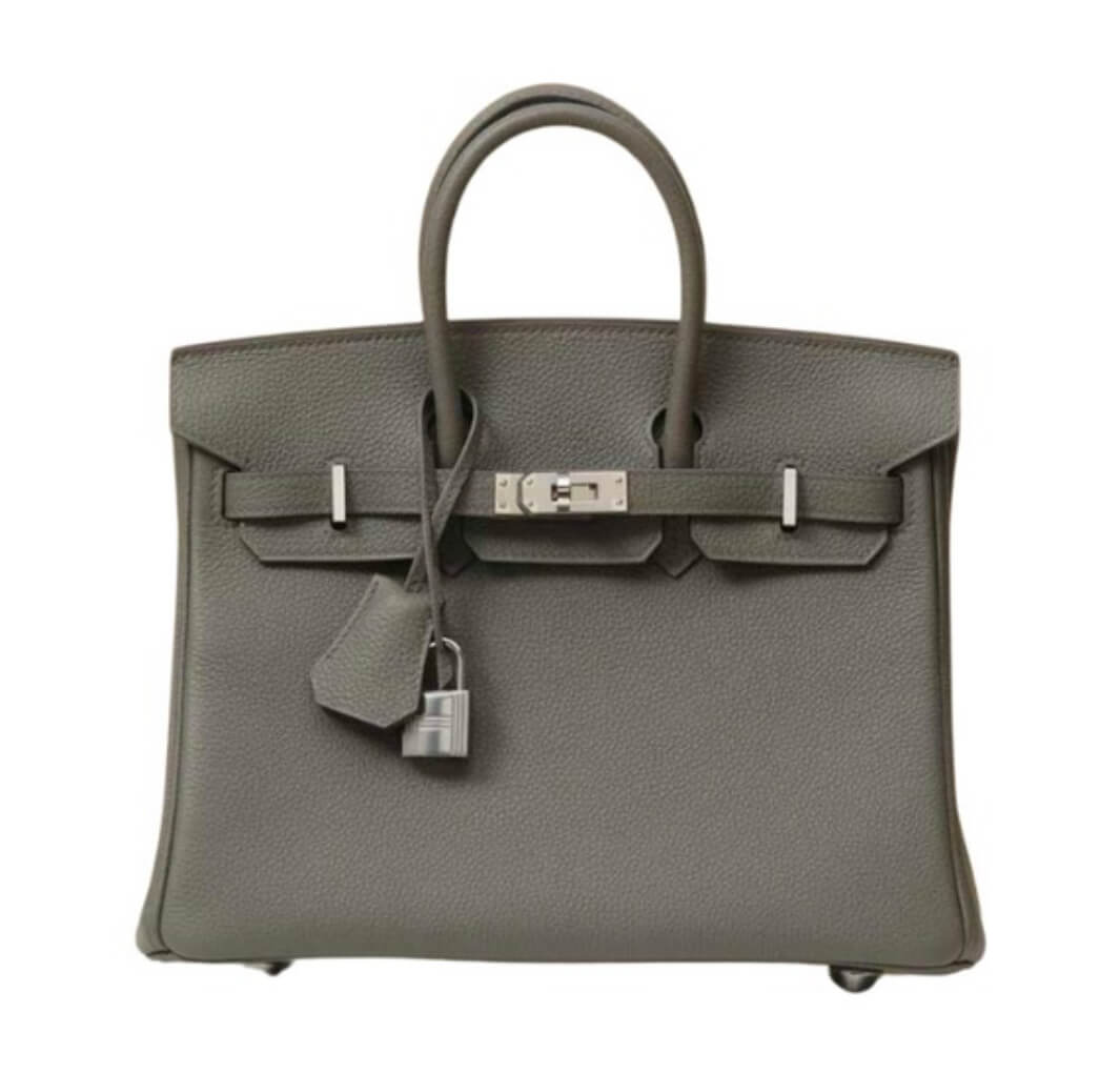 Hermès Birkin25 Etain Togo& Palladium Hardware