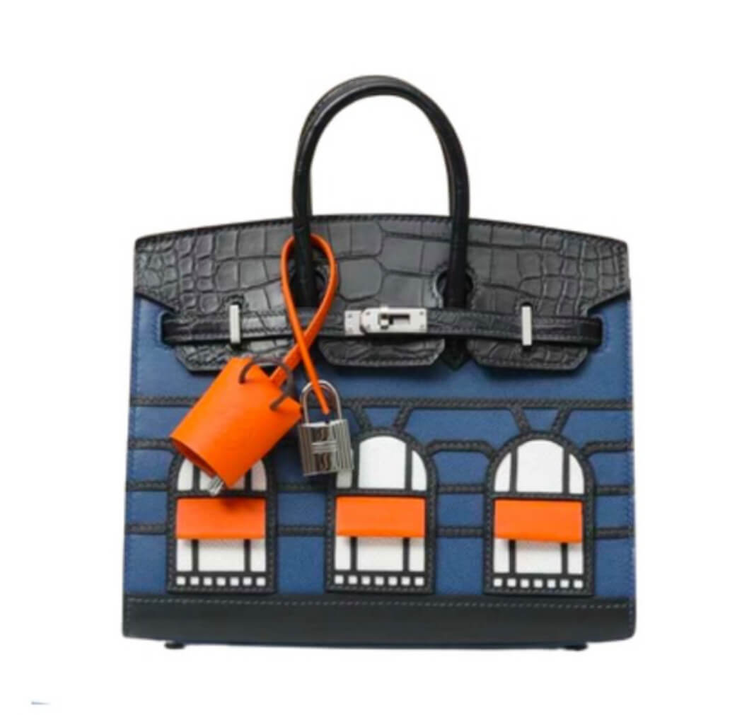 Hermès Birkin20 Sellier Faubourg House Night&Palladium Hardware