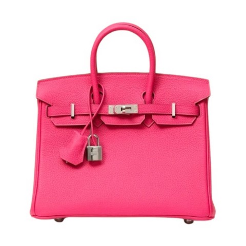 Hermès Birkin25 Rose Tyrien Clemence&Palladium Hardware