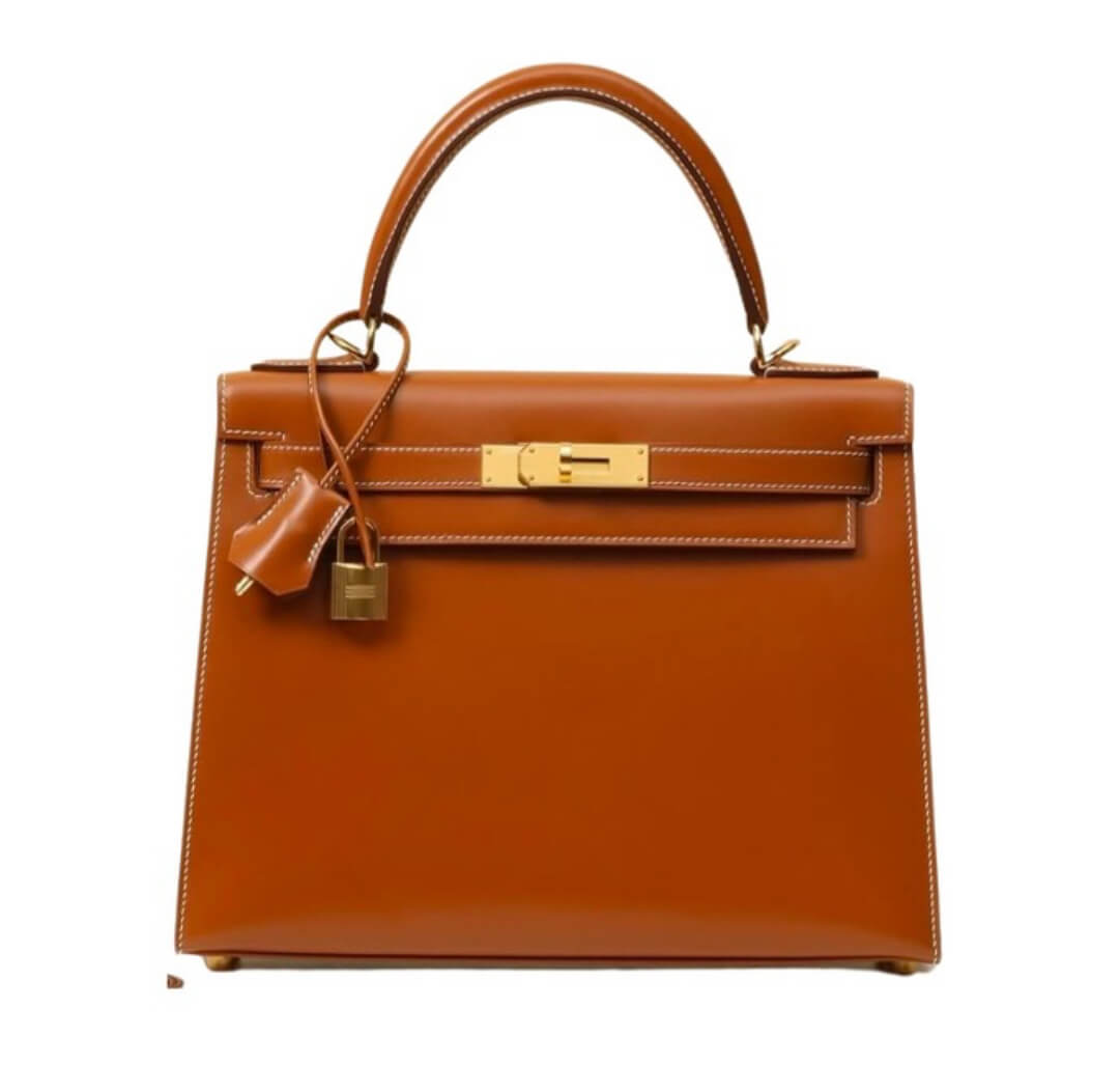 Hermès Kelly25 Sellier Gold Box Calf &Gold Hardware