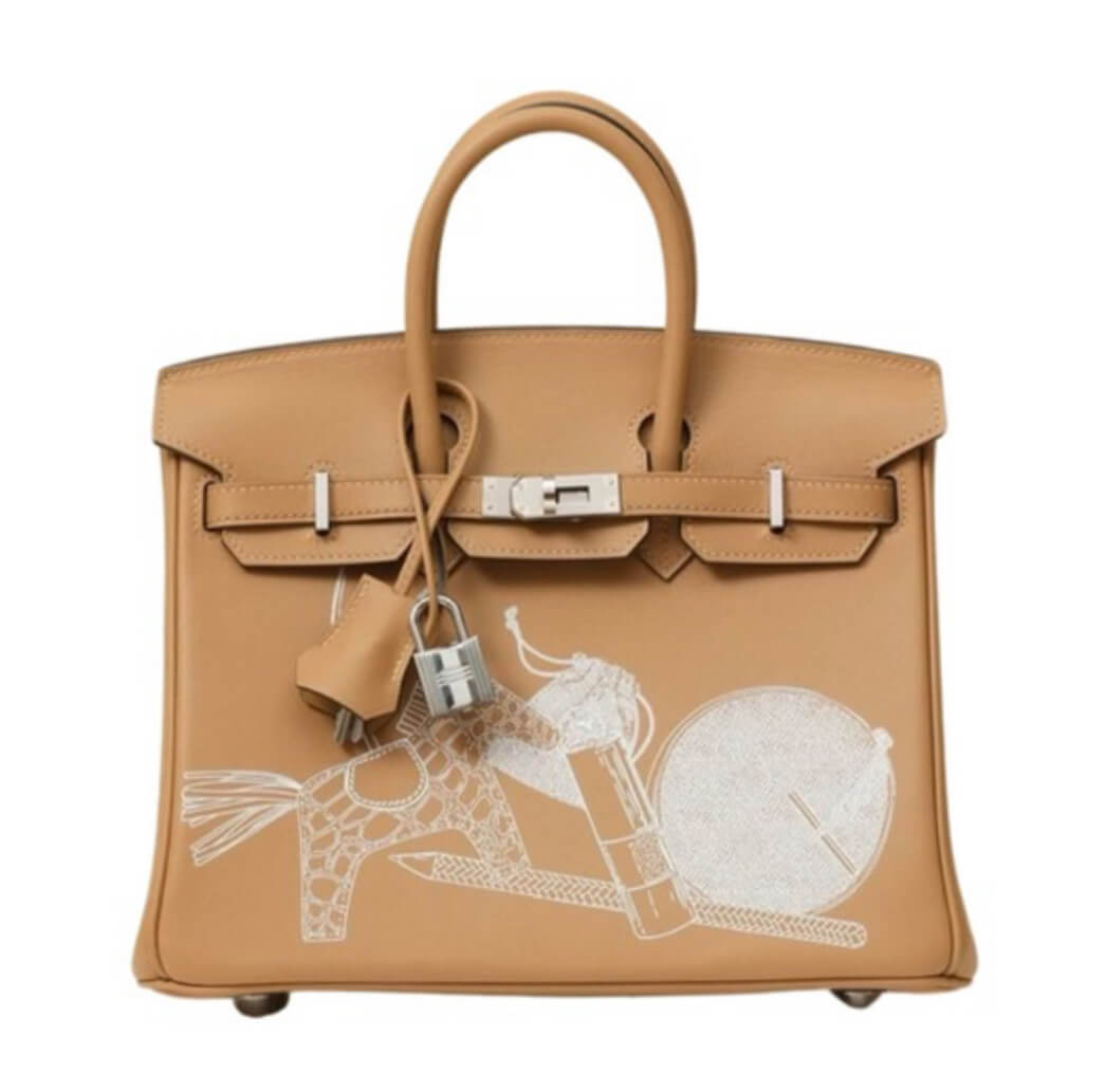 Hermès Birkin25 In & Out Biscuit Swift&Palladium Hardware