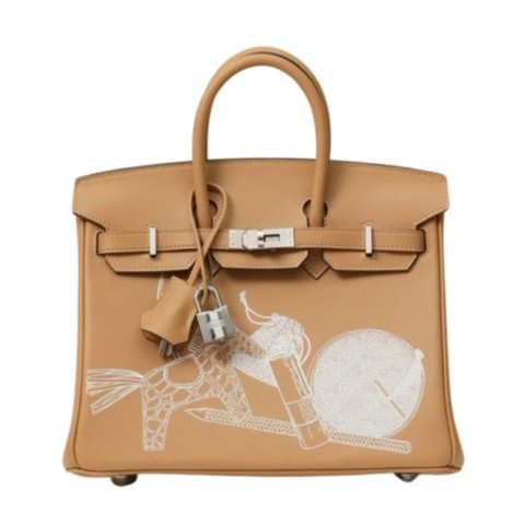 Hermès Birkin25 In & Out Biscuit Swift&Palladium Hardware