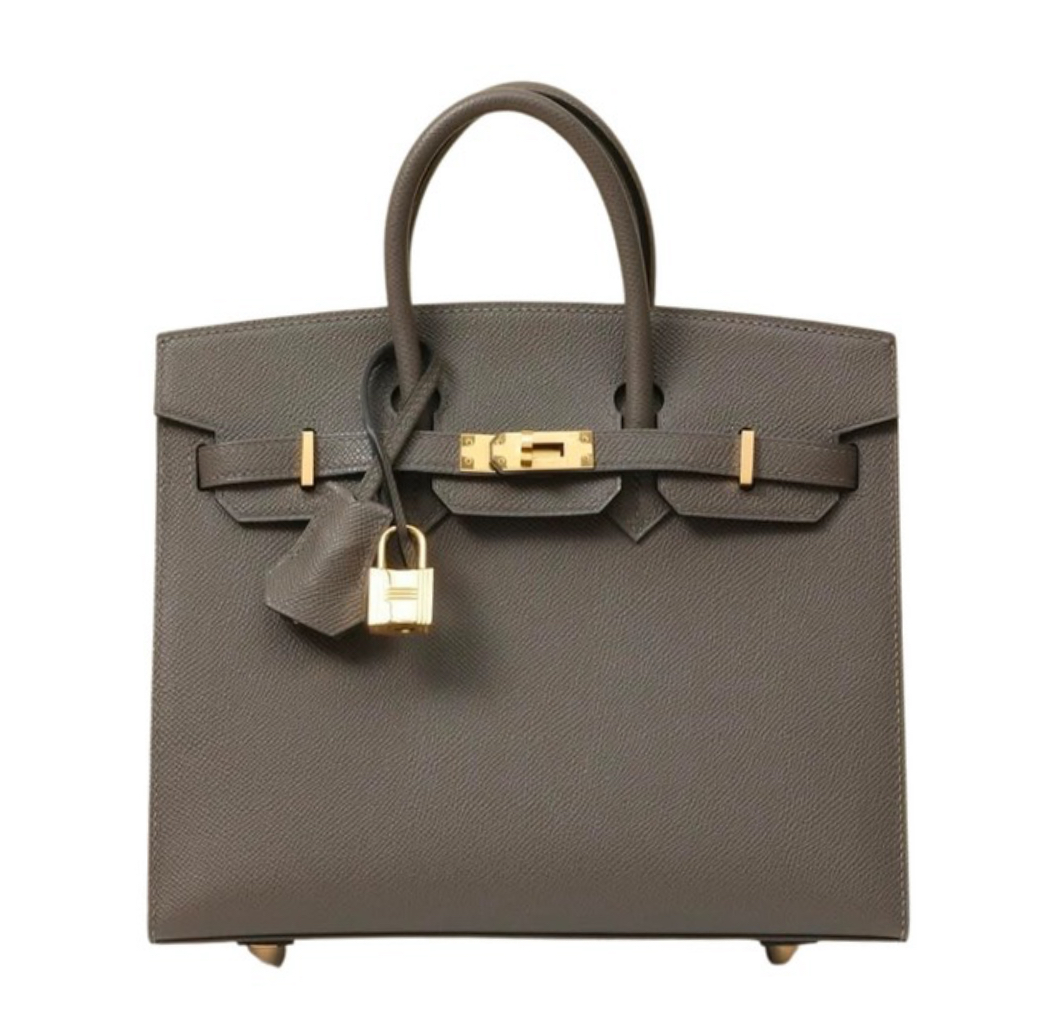 Hermès Birkin25 Sellier Etain Epsom&Gold Hardware