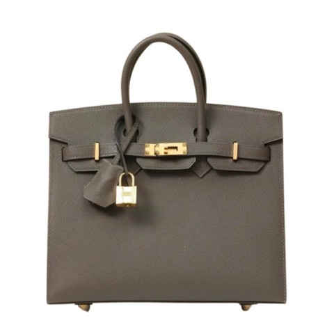 Hermès Birkin25 Sellier Etain Epsom&Gold Hardware