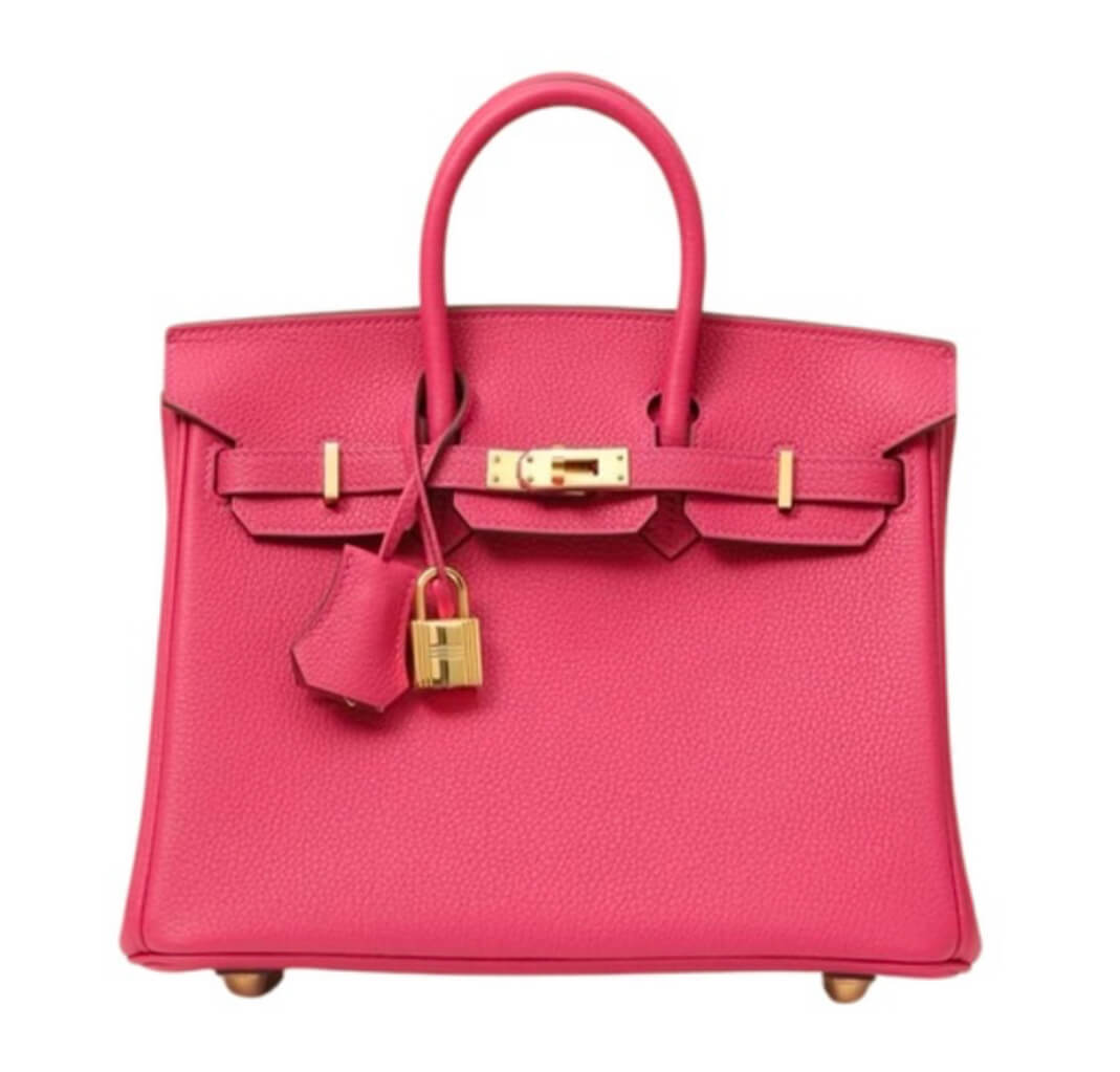 Hermès Birkin25 Rose Tyrien Togo&Gold Hardware