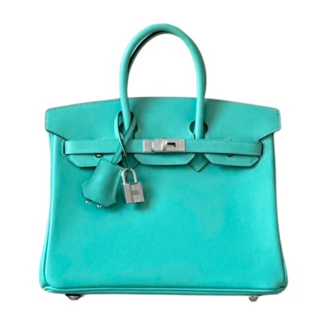 Hermès Birkin25 Lagon Togo&Palladium Hardware