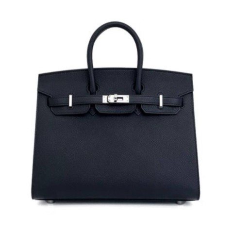 Hermès Birkin25 Sellier Bleu Indigo Epsom&Palladium Hardware