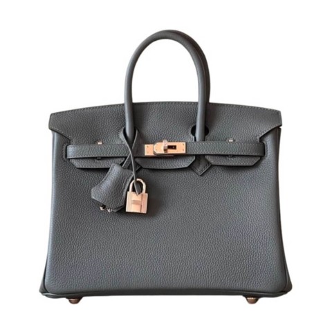 Hermès Birkin25 Vert Rousseau Togo&Rose Gold Hardware