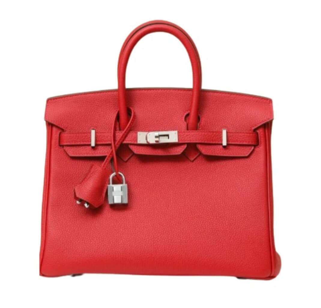 Hermès Birkin25 Rouge de coeur Togo&Palladium Hardware