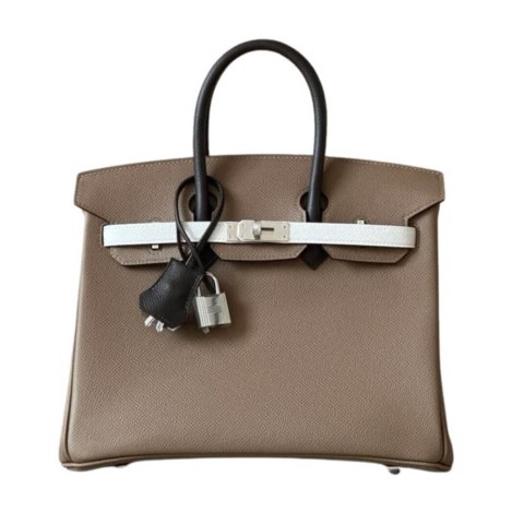Hermès Birkin25 Epsom Etoupe /Gris Pale Ebene&Palladium Hardware