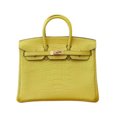 Hermès Birkin25 Lima Mate Aligátor&Gold Palladium