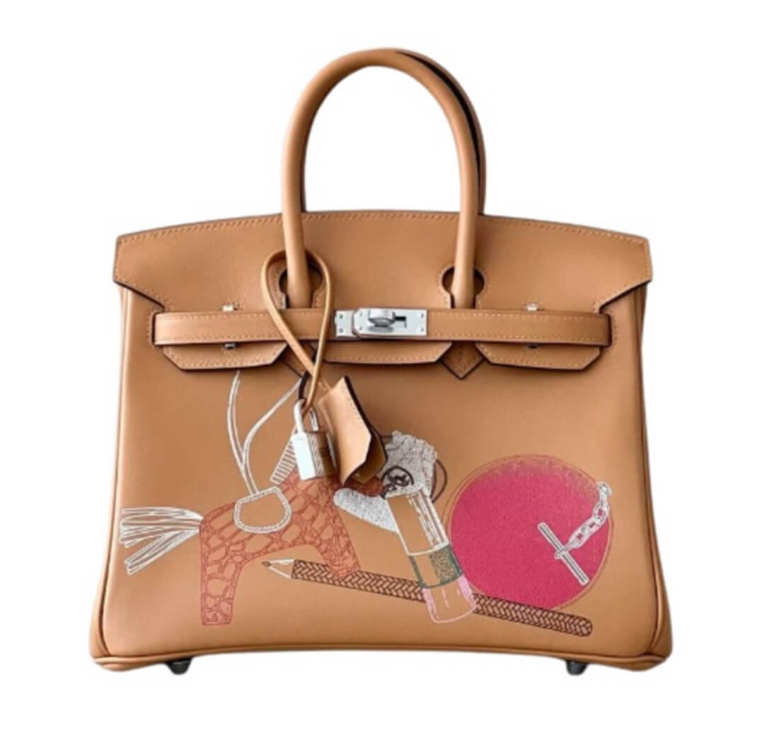 Hermès Birkin25 In & Out Biscuit Swift&Palladium Hardware