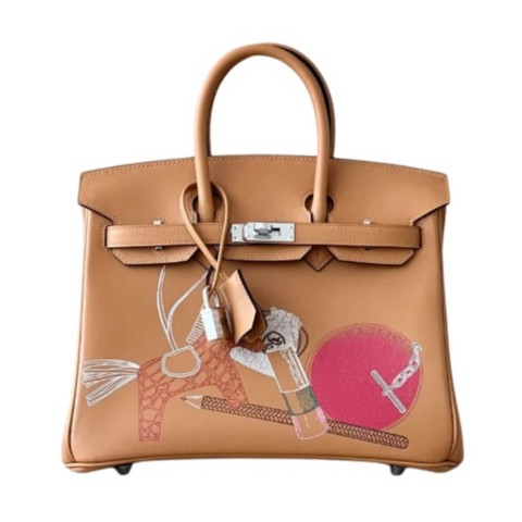 Hermès Birkin25 In & Out Biscuit Swift&Palladium Hardware