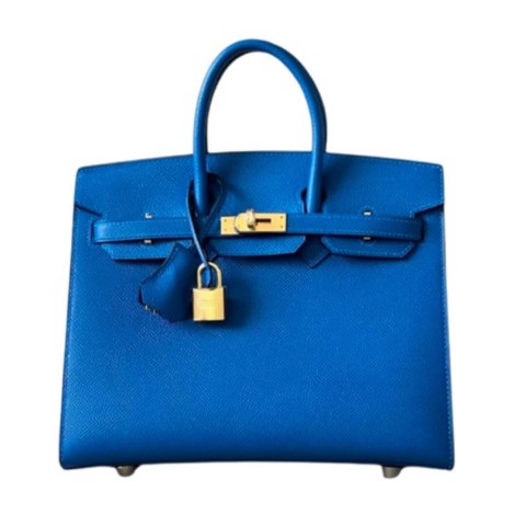 Hermès Birkin25 Sellier Blue Zellige Epsom&Gold Hardware