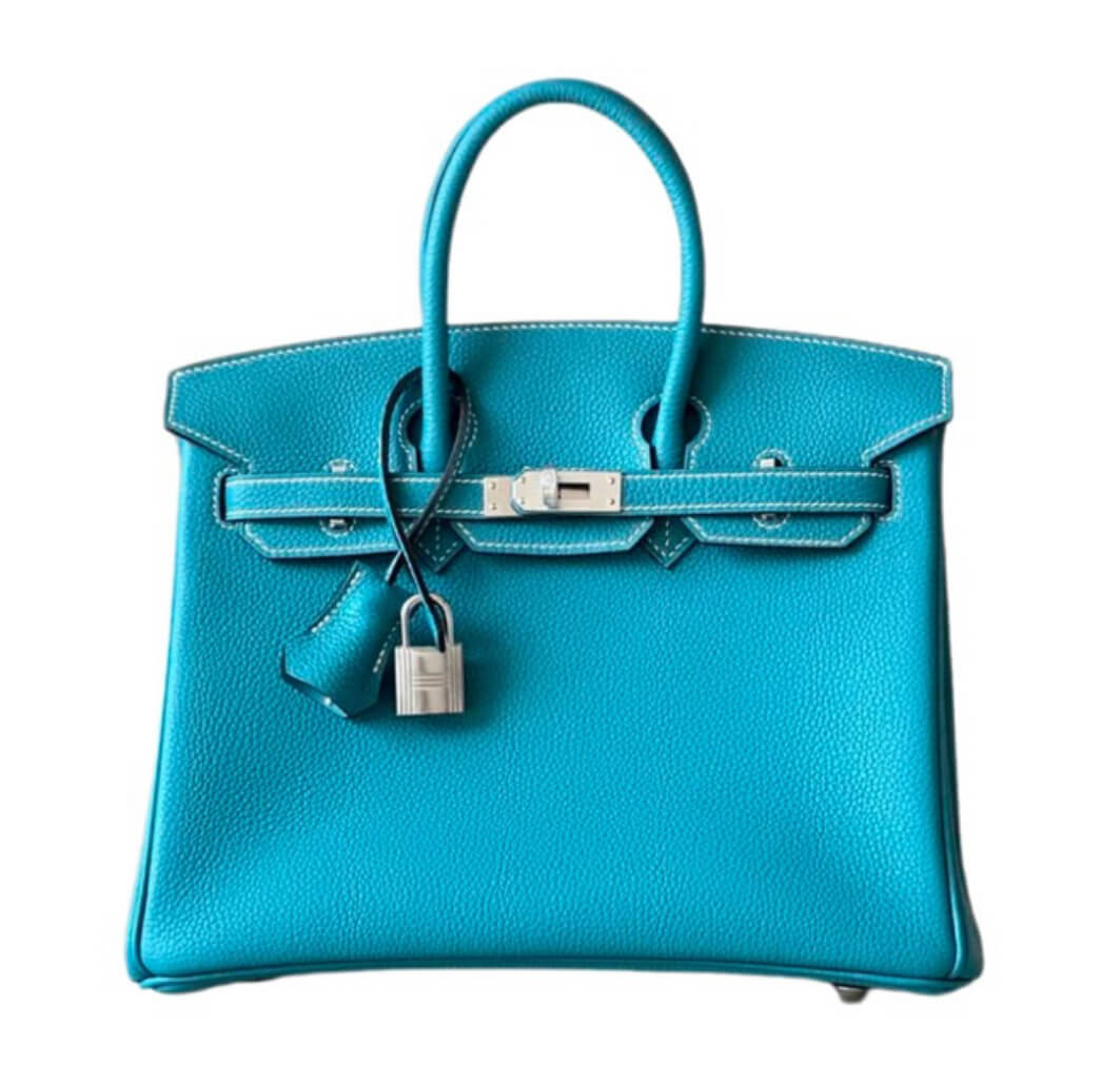 Hermès Birkin25 blue jeans Togo&Palladium Hardware
