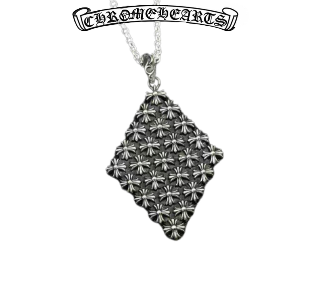 Chrome Hearts Silver Rhombus Star Pendant (21.8g)