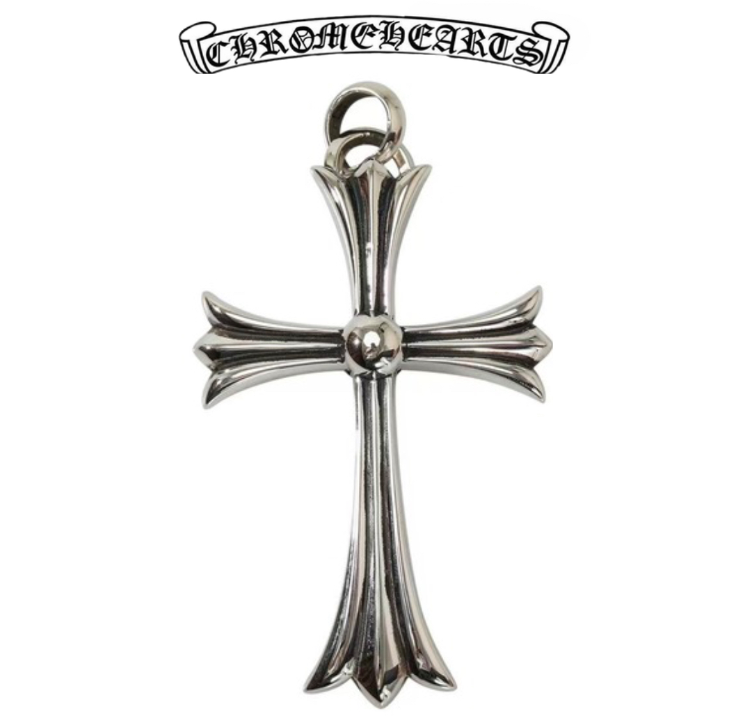 Chrome Hearts Silver Large Cross Pendant (46.3g)