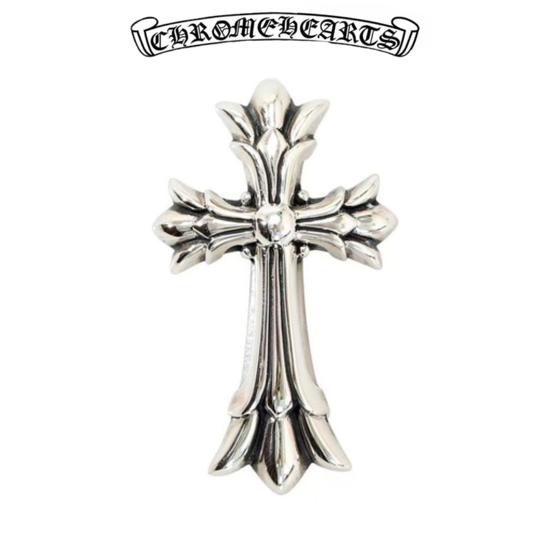 Chrome Hearts Silver Medium Shadow Cross Pendant (16,1g)