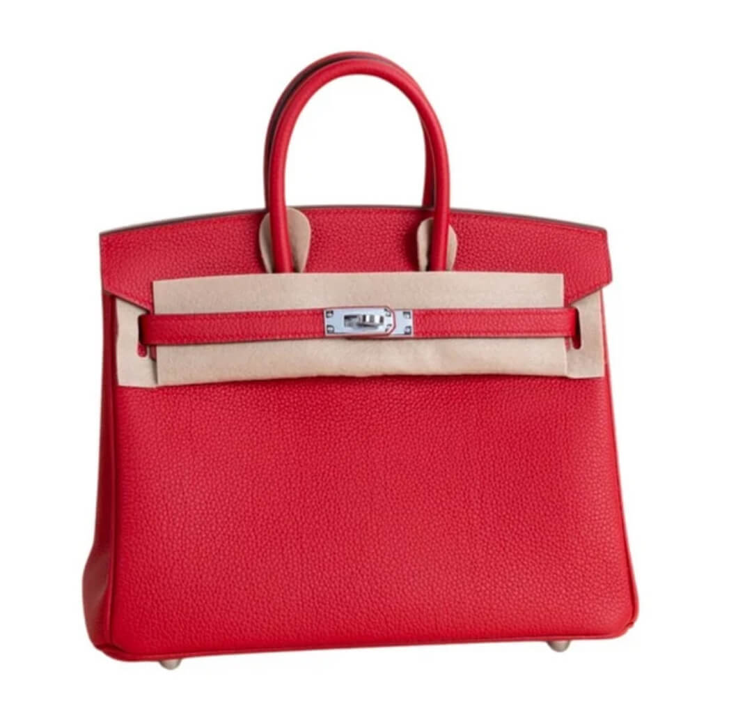Hermès Birkin25 Rouge Casaque Togo&Palladium Hardware