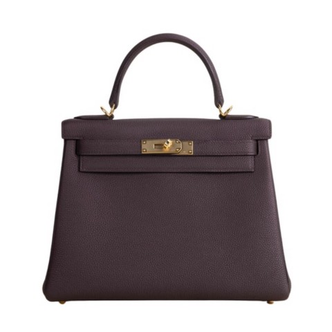 Hermès Kelly28 Chocolate Togo&Gold Hardware