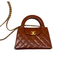 Chanel smalll Shopping Bag Shiny Aged Calfskin & Gold