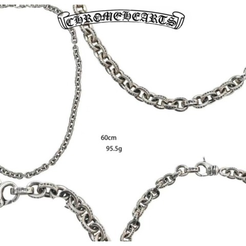 Chrome Hearts Silver Thick Ring Necklace (60cm),(95.5g)