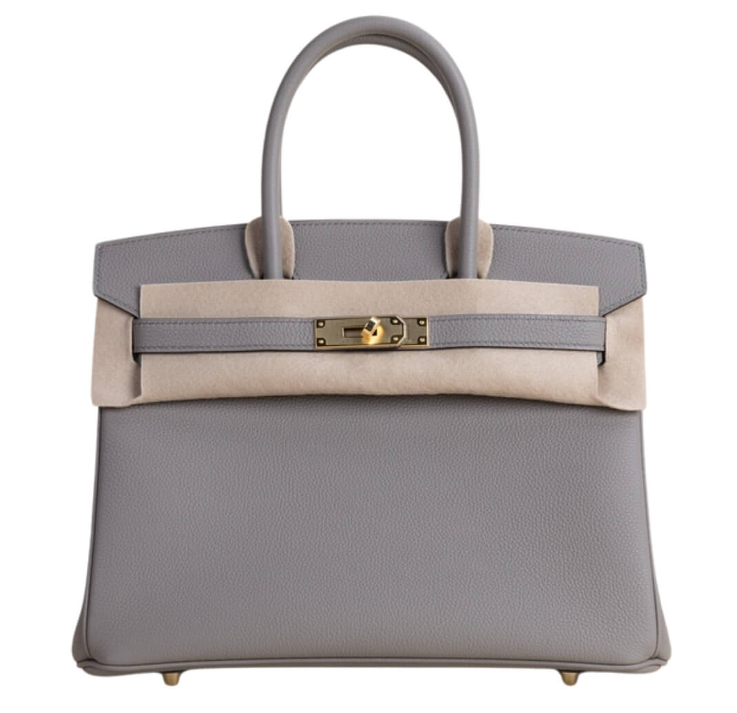 Hermès Birkin30 Gris asphalteTogo&Gold Hardware