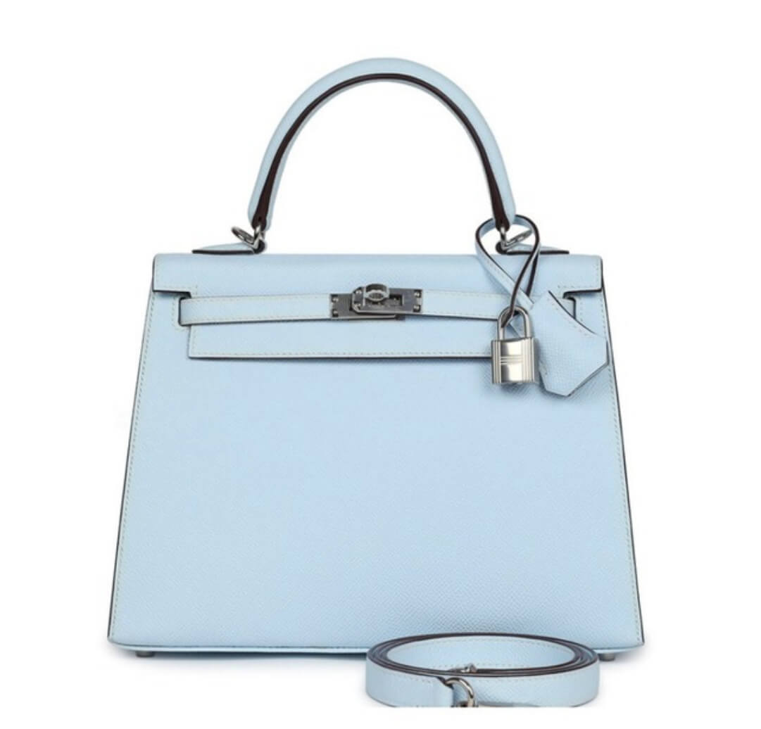 Hermès Kelly25 Gris Mist Epsom&Palladium Hardware