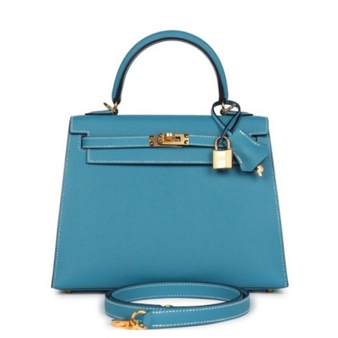 Hermès Kelly25 Denim Blue Epsom&Palladium Hardware