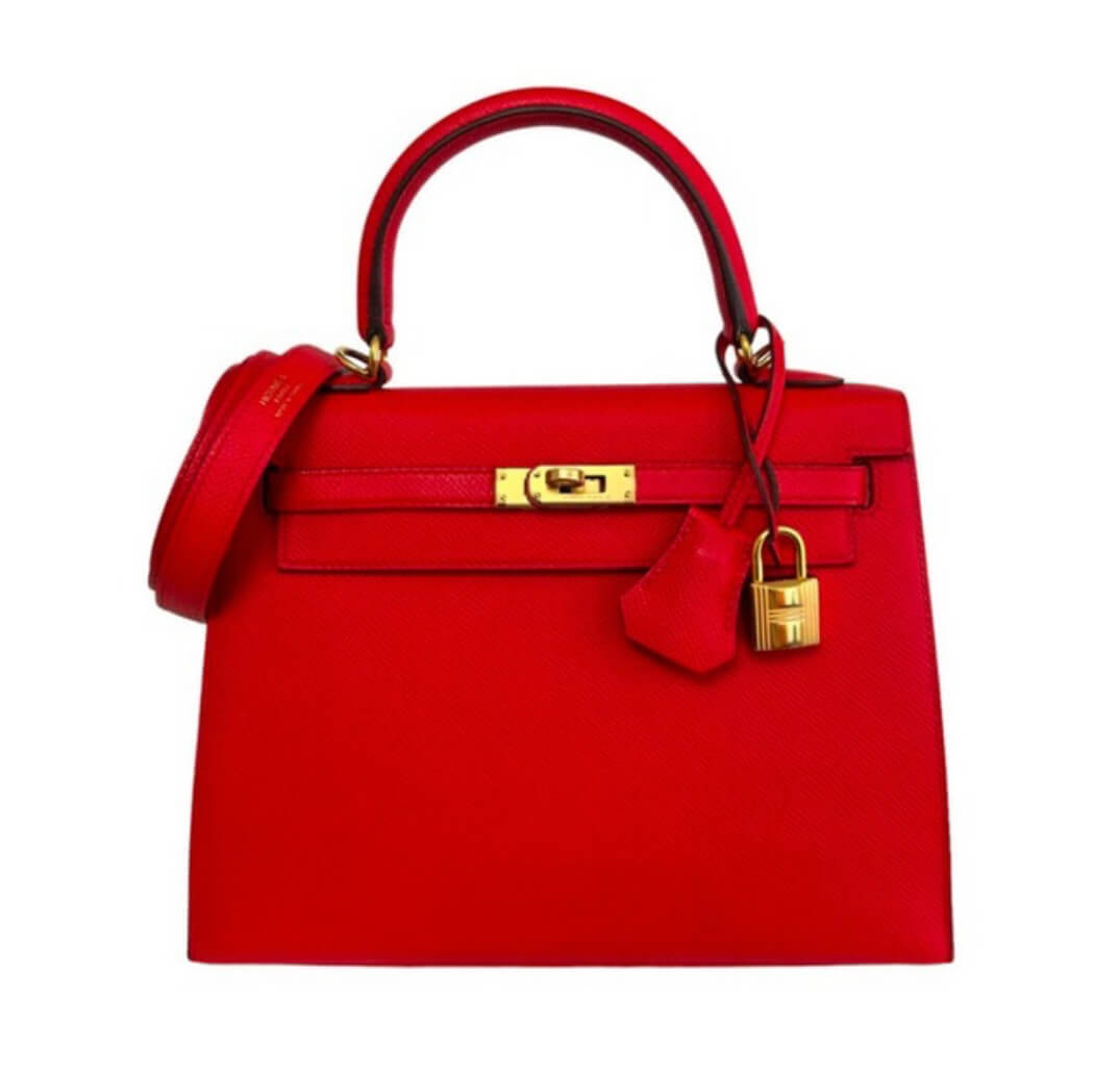 Hermès Kelly25 Red Epsom&Gold Hardware