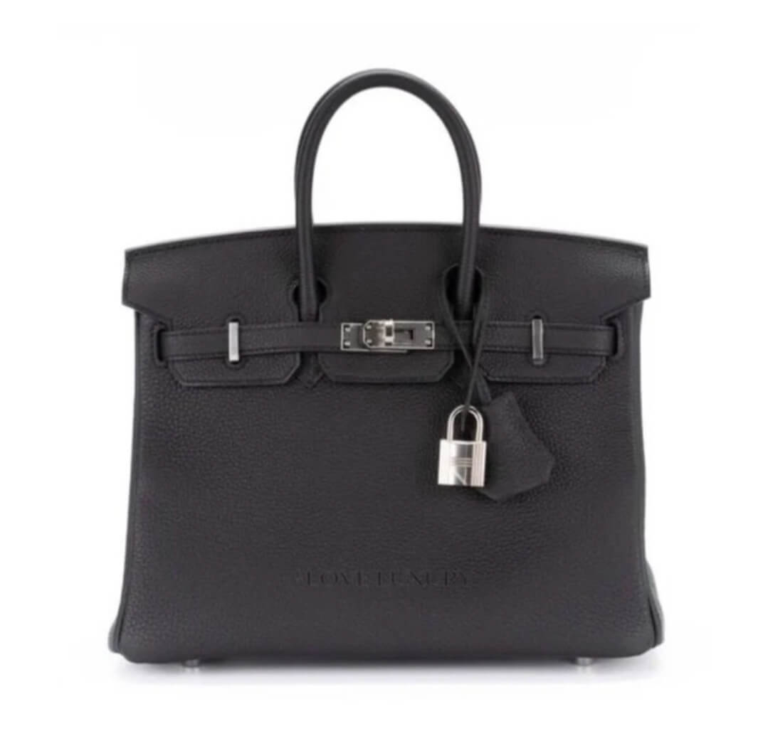 Hermès Birkin25 Black Togo Palladium Hardware