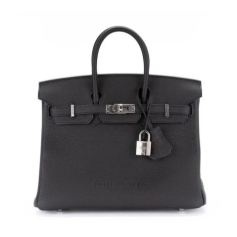 Hermès Birkin25 Black Togo Palladium Hardware