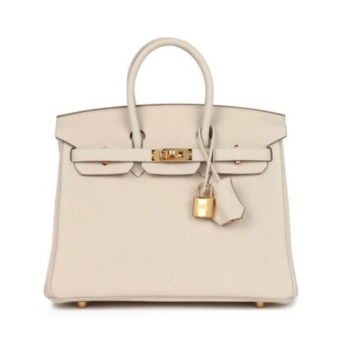 Hermès Birkin25 Craie Togo &Gold Hardware