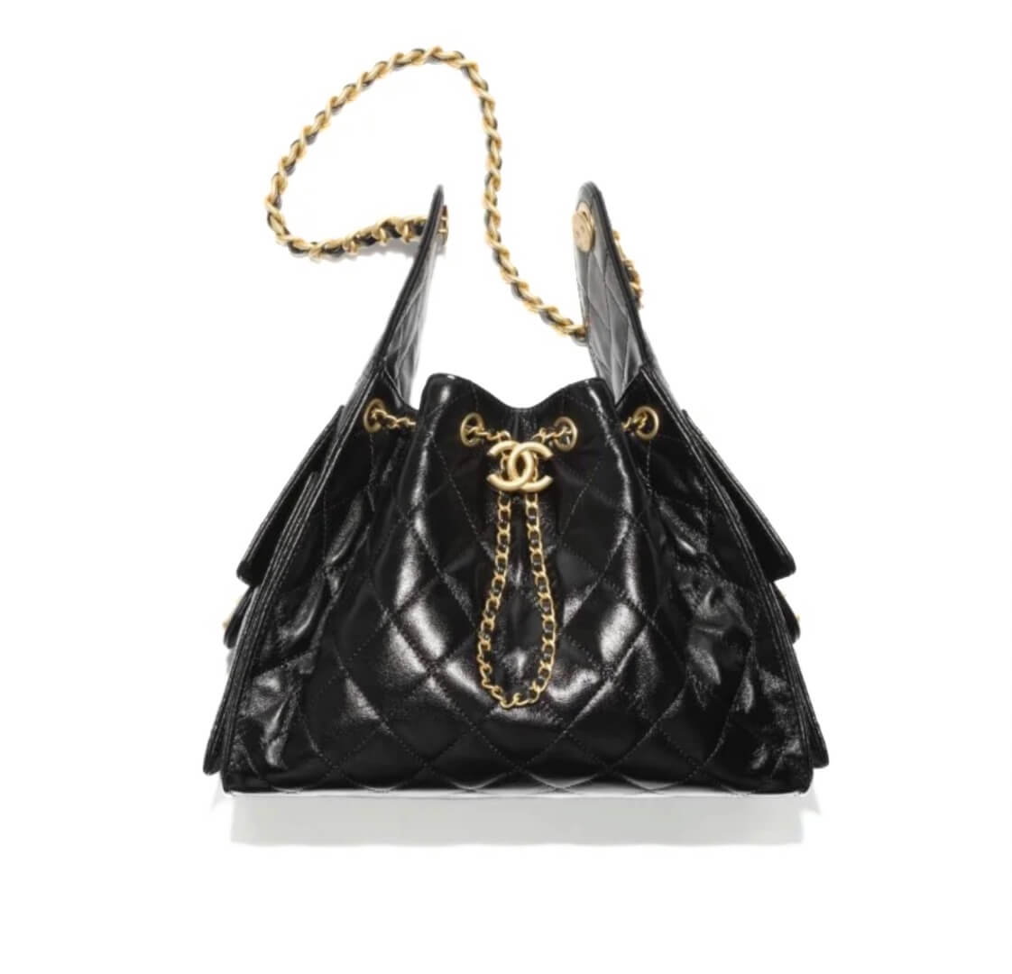 Chanel Calfskin Drawstring Bag