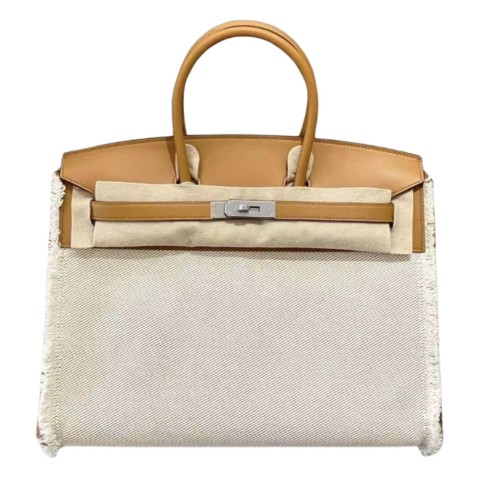 Hermès Birkin35 Fray Sesame Limited Edition (Swift & Canvas)