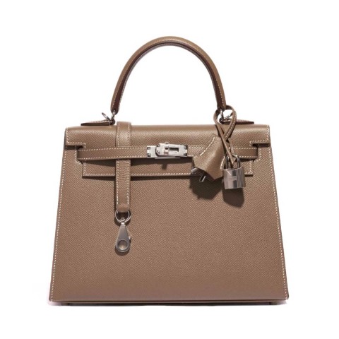 Hermès Kelly25 Etoupe Epsom& Palladium Hardware