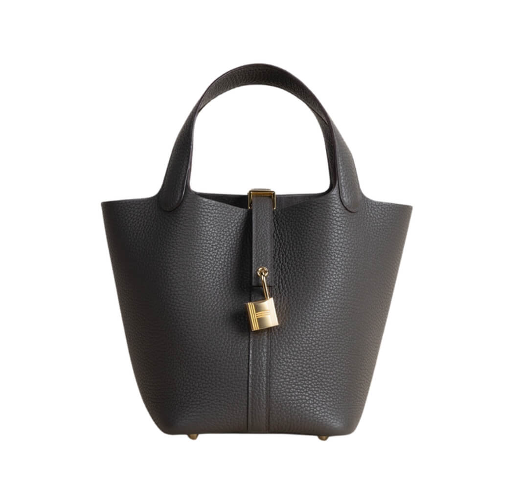 Hermès Picotin Lock18 Bag Clemence &Gold Etain