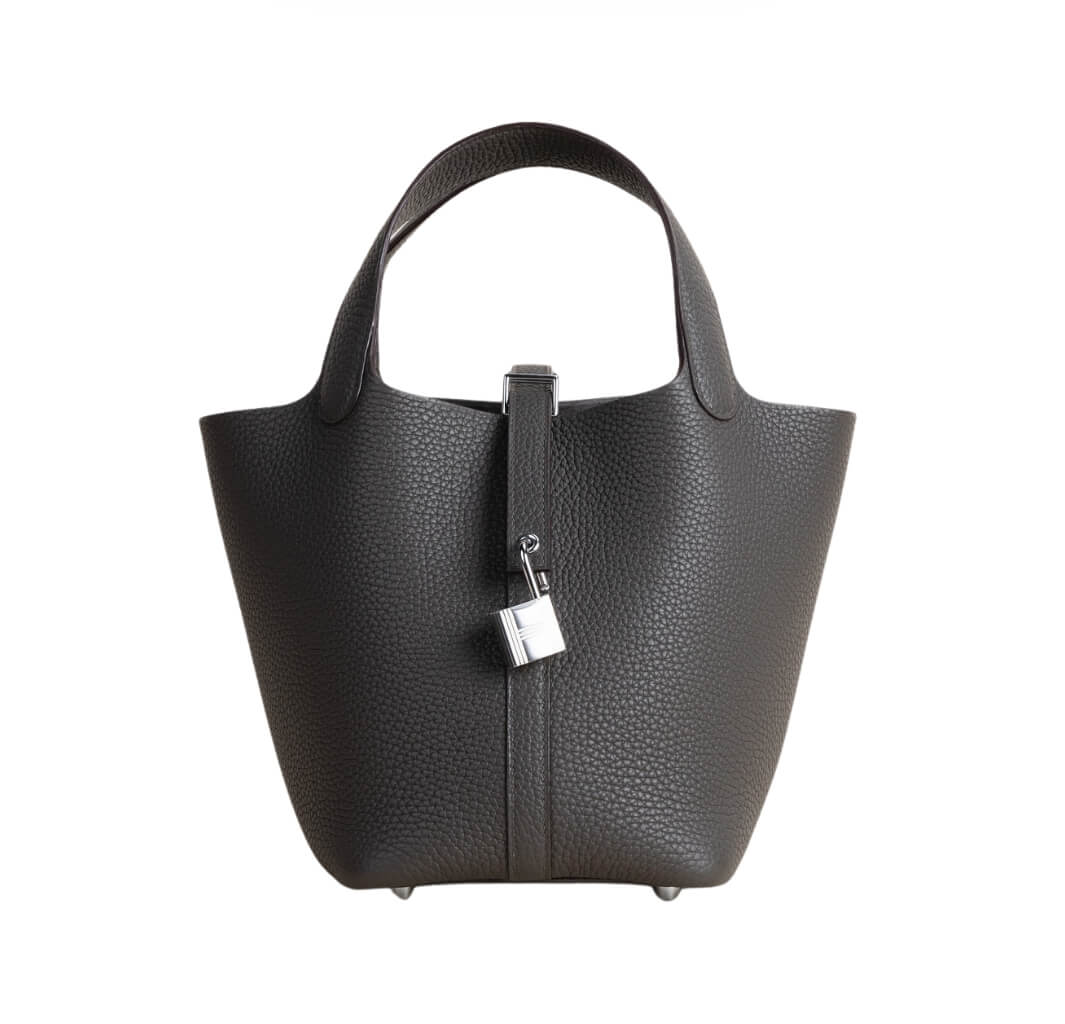 Hermès Picotin Lock18 Bag Clemence &Palladium Etain