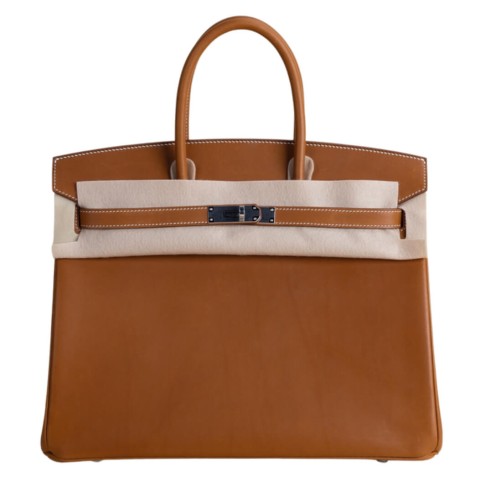 Hermès Birkin35 Gold Barenia&Palladium Hardware