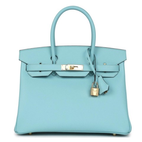 Hermès Birkin30 Macaron Blue  Epsom&Gold Hardware