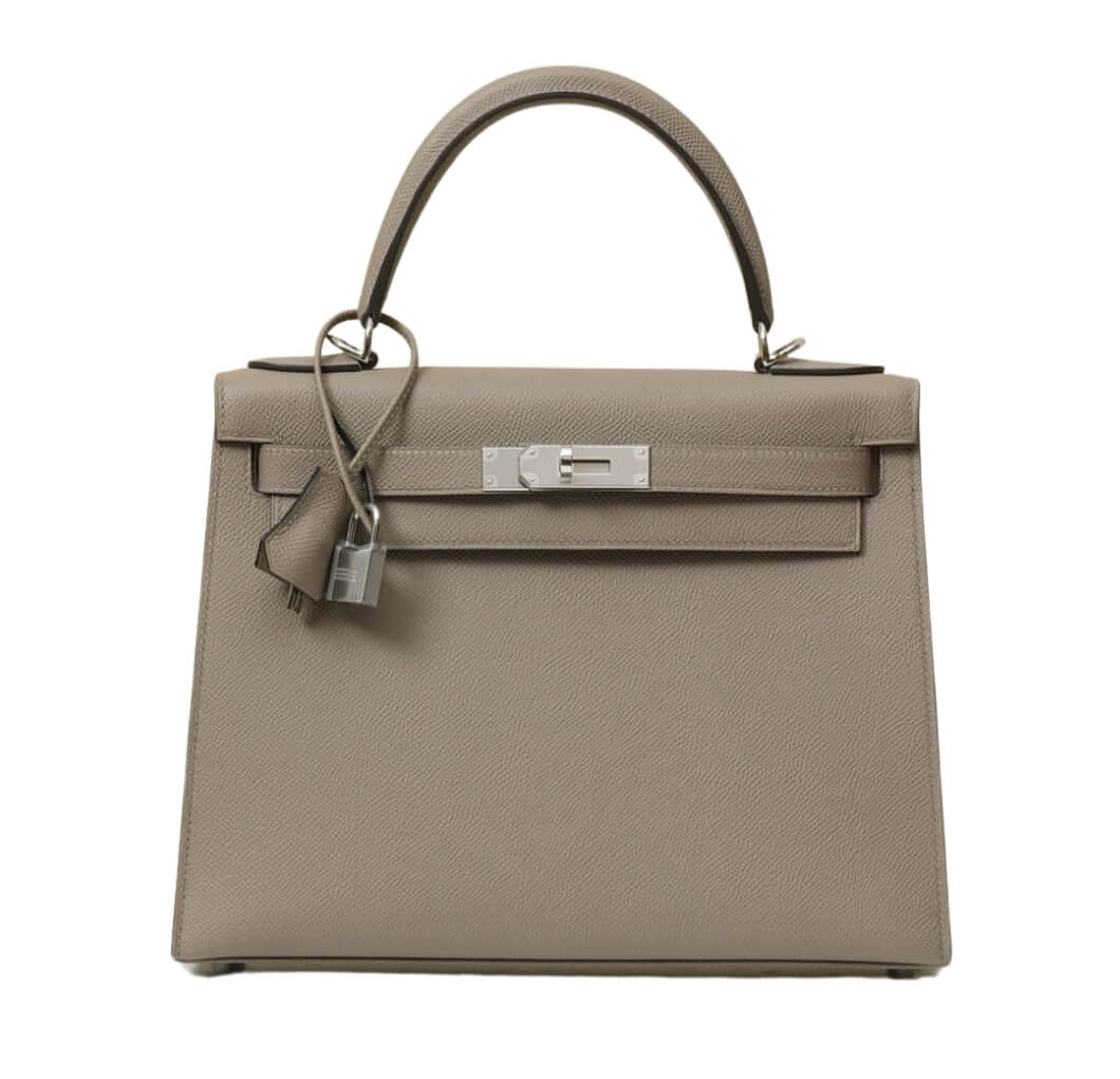 Hermès Kelly25 Gris Asphalt Epsom& Palladium Hardware