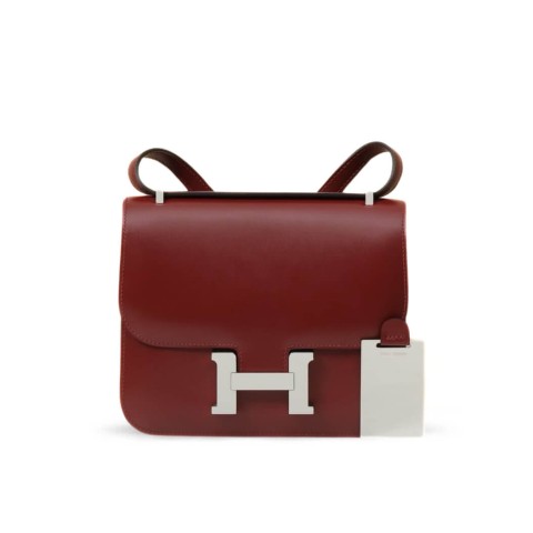 Hermès Constance 19 Rouge H Box&Palladium Hardware