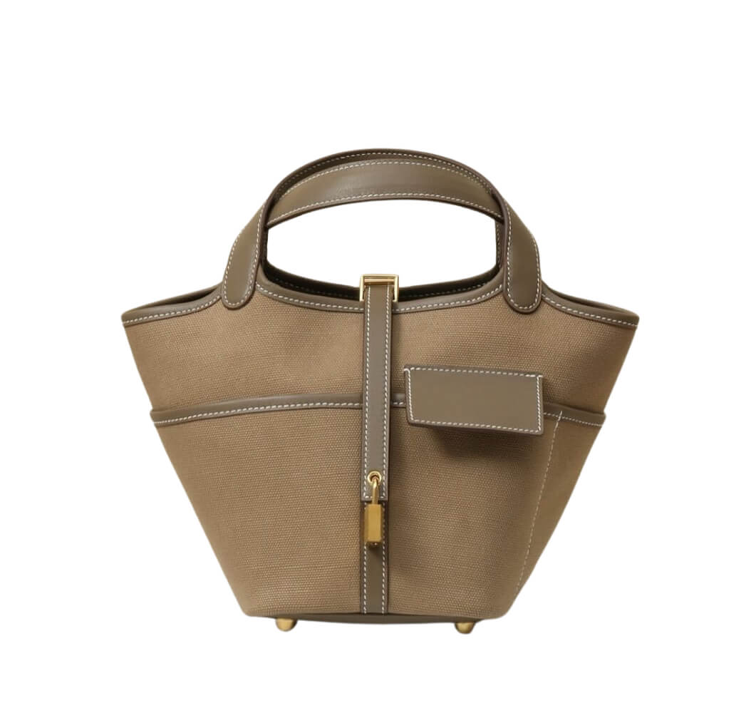 Hermès Picotin Lock18 Cargo/Canvas/Swift&Gold