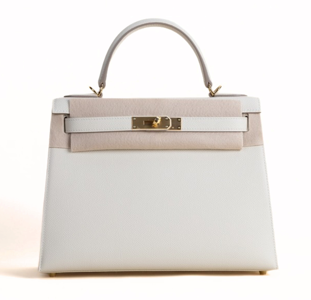 Hermès Kelly 28 Craie Epsom & Gold Hardware
