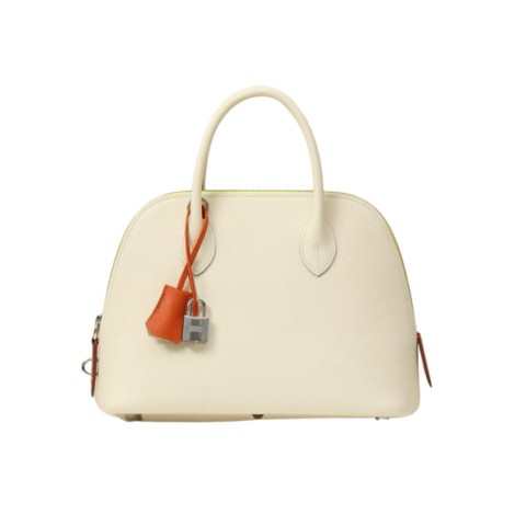 Hermès Bolide 25 Nata, Lime & Cuivre