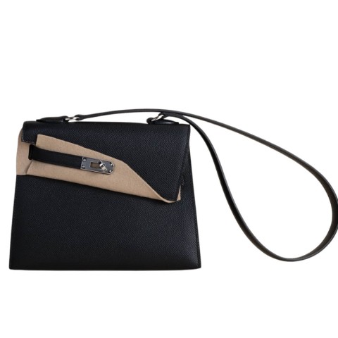 Hermès Kelly Disorder Noir Epsom& Palladium Hardware