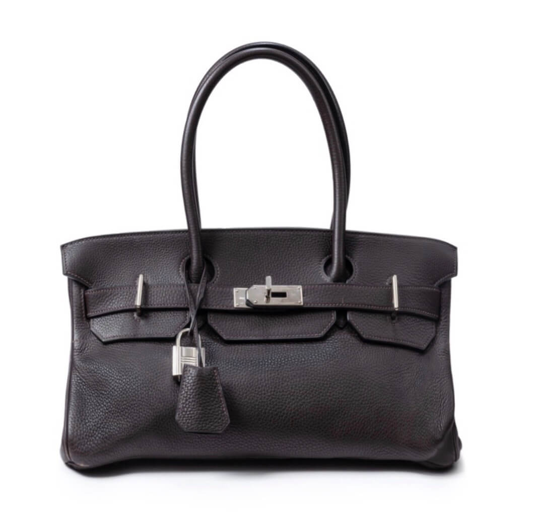 Hermès Shoulder Birkin29  Ébène Evergrain&Palladium Hardware