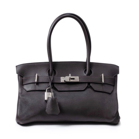 Hermès Shoulder Birkin29  Ébène Evergrain&Palladium Hardware