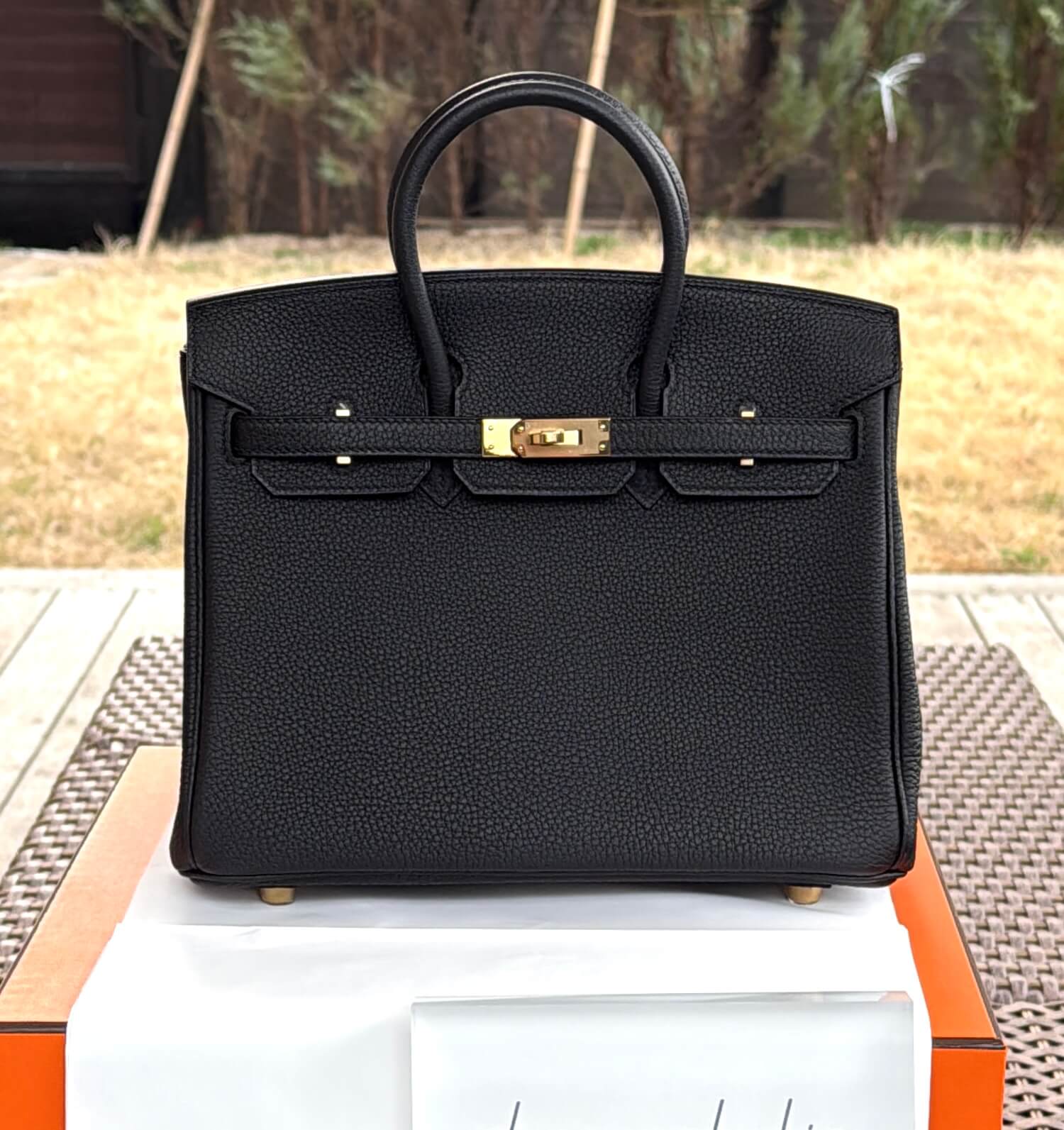Hermès Birkin25 Black Togo&Gold Hardware